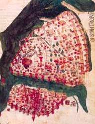 План Константинополя. 1420 г.