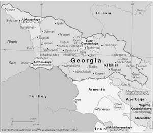 Зарубежная карта Кавказа